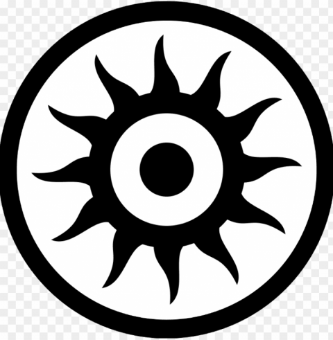 black-sunn - star wars sun symbol Isolated Graphic on Clear PNG