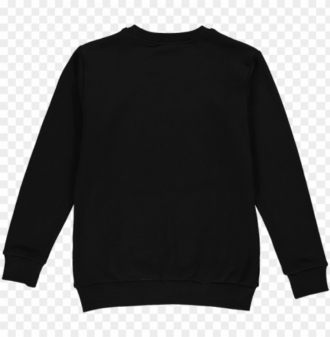 black sweater png - black crewneck sweatshirt Transparent image
