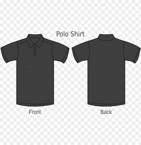 black t shirt template - black v neck shirt template Isolated Character in Clear Background PNG