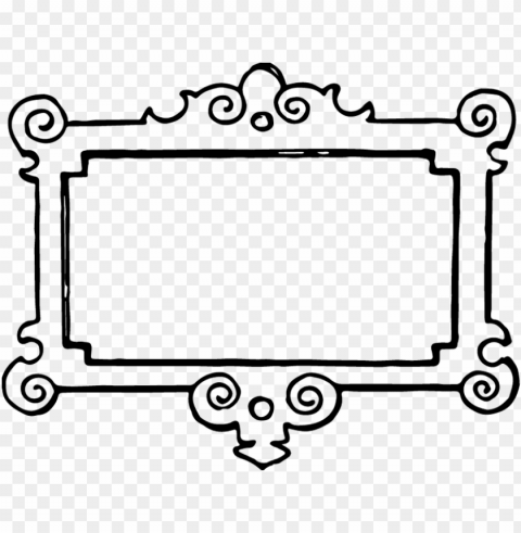 black white frames frameswalls org clip art - frames black and white Clear Background PNG Isolated Subject