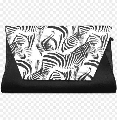 black & white stripes clutch bag - cushio Clear PNG images free download