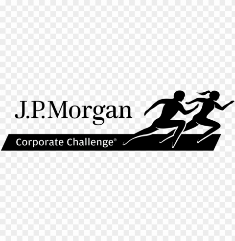  black white text - jp morgan chase corporate challenge Clear Background PNG Isolation