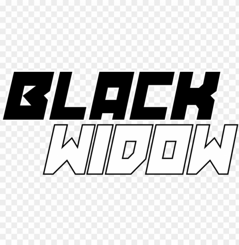 black widow marvel font Transparent PNG Isolation of Item