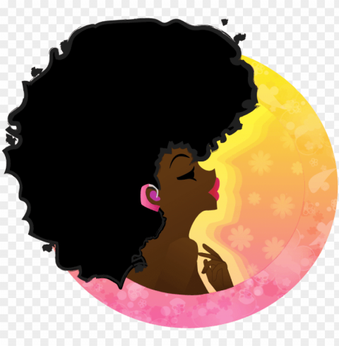 black woman with afro clip art library stock - black pride Isolated Element with Clear PNG Background