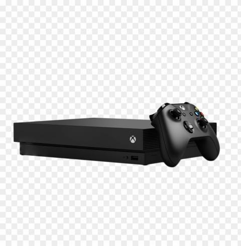 black xbox series s console with controller PNG for online use