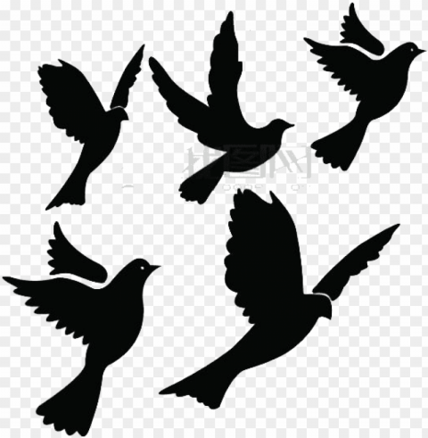 blackbird clipart flying dove - free bird silhouette flyi PNG files with clear backdrop assortment