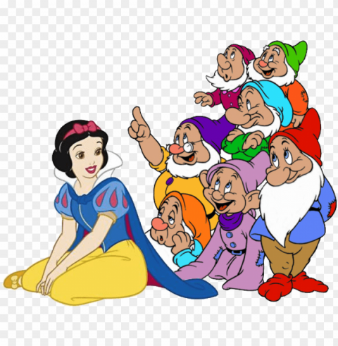 blancanieves y los siete enanitos - 7 kurcaci snow white PNG Image with Isolated Element