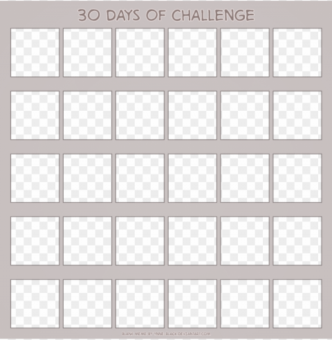 blank calendar printable mesmerizing 30 www printable - 30 day challenge blank calendar Transparent Cutout PNG Isolated Element