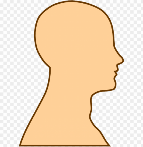 blank face silhouette clipart - side view face clipart PNG images with transparent elements