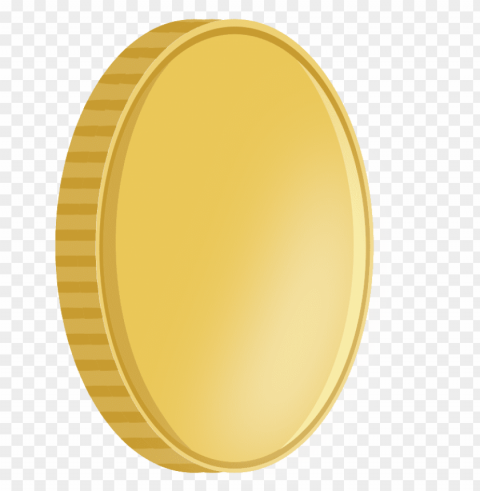 blank gold coin Transparent Background Isolated PNG Icon
