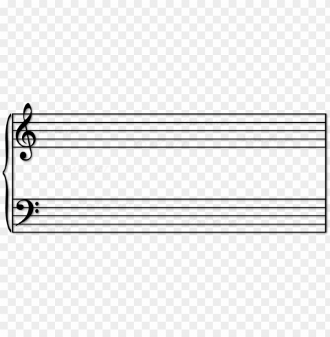 blank sheet music download - music staff treble and bass Isolated Element on HighQuality PNG