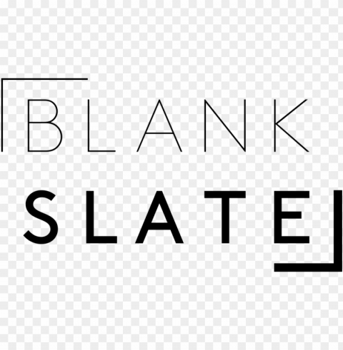 blank slate - logo - plain - black - small Transparent Background PNG Isolated Pattern