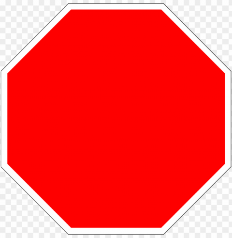 blank stop sign octagon - stop sign without sto Clear Background Isolated PNG Graphic