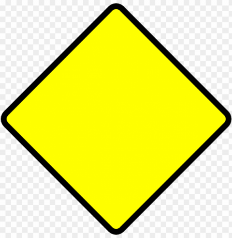blank street signs - blank yellow street si Isolated Subject on Clear Background PNG