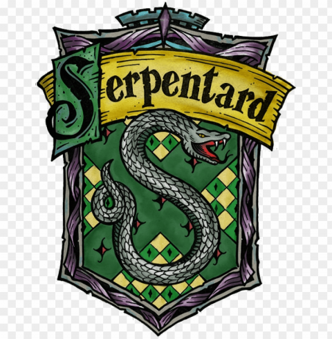 blason harry potter serpentard Clean Background Isolated PNG Art
