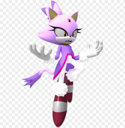 blaze the cat by jogita6 - blaze the cat 3d PNG with no bg