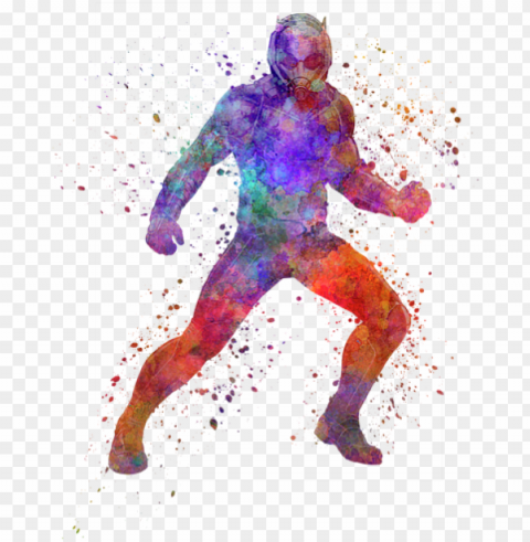 bleed area may not be visible - ant man watercolor Isolated Element in Transparent PNG