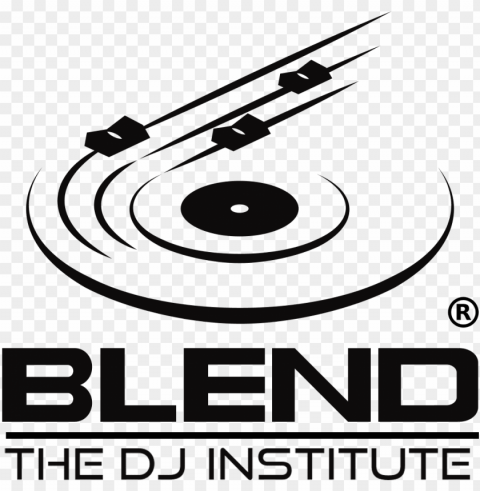 blend dj institute - creative dj logo hd PNG with alpha channel