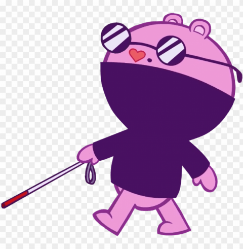 blind mole cartoon - happy tree friends blind PNG Image with Transparent Isolated Graphic Element
