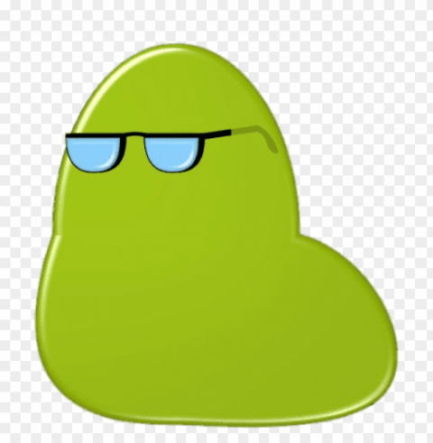 blob with glasses PNG for educational projects