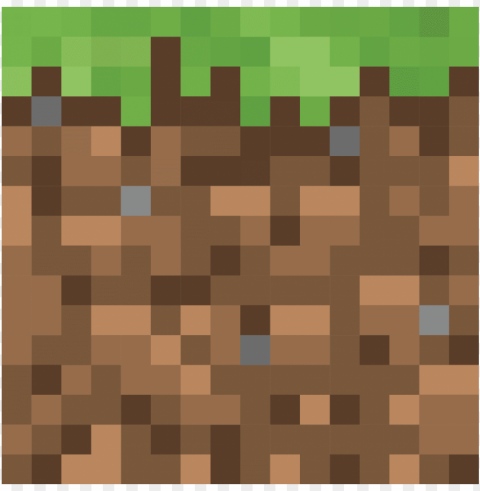 block of grass from the game minecraft - minecraft grass block vector Isolated Icon on Transparent Background PNG