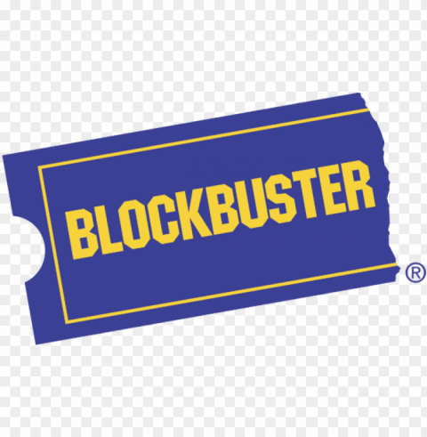 blockbuster video logo PNG Graphic Isolated on Clear Backdrop