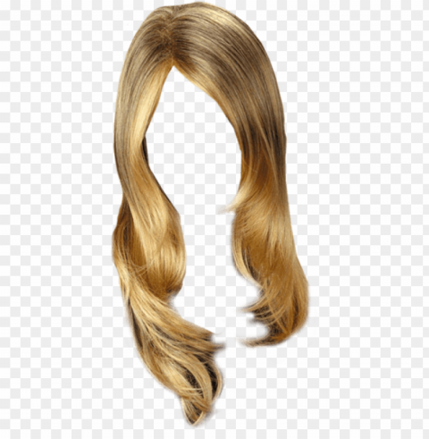 blonde hair for photosho PNG cutout