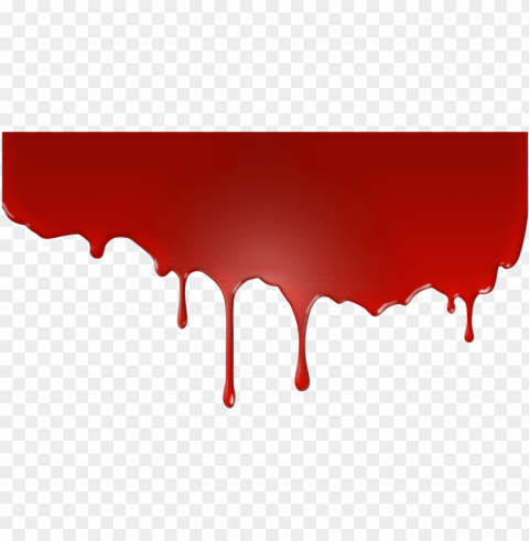 blood dripping - red blood drippi Isolated Graphic on Clear Transparent PNG
