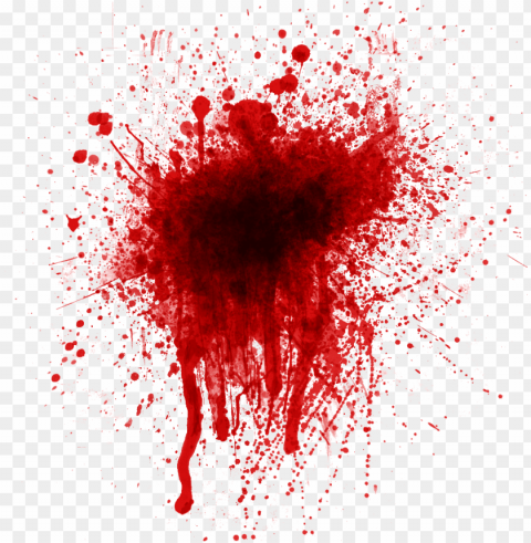 blood splat clipart - blood splatter Isolated Character in Clear Transparent PNG