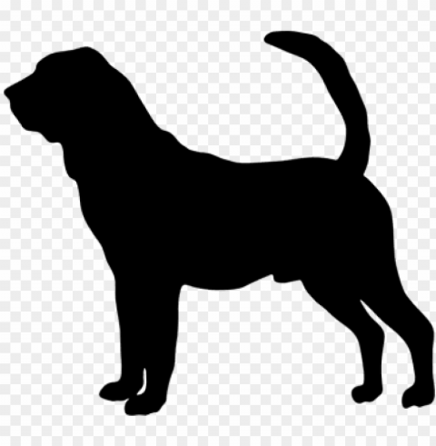 bloodhound clipart dog silhouette - bloodhound silhouette clip art PNG with Isolated Object and Transparency