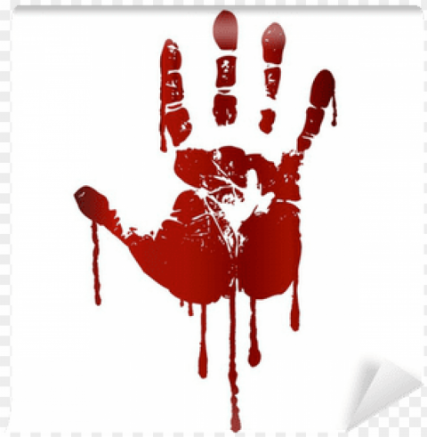 bloody hand print Isolated Graphic on HighResolution Transparent PNG