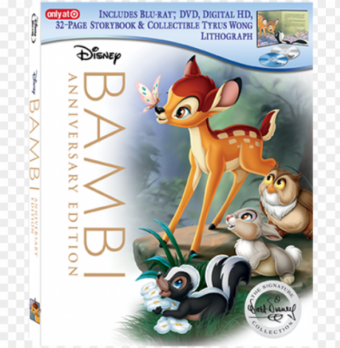 blu-ray dvd digital hd storybook - bambi signature collection blu ray Clean Background Isolated PNG Illustration