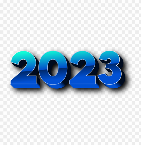 blue 3d text 2023 PNG images with transparent space