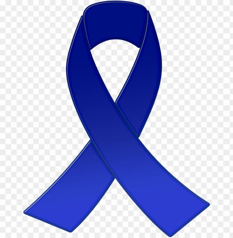 blue awareness ribbon clipart ClearCut Background PNG Isolation