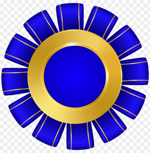 blue badge rosette clipar Free PNG images with alpha channel variety