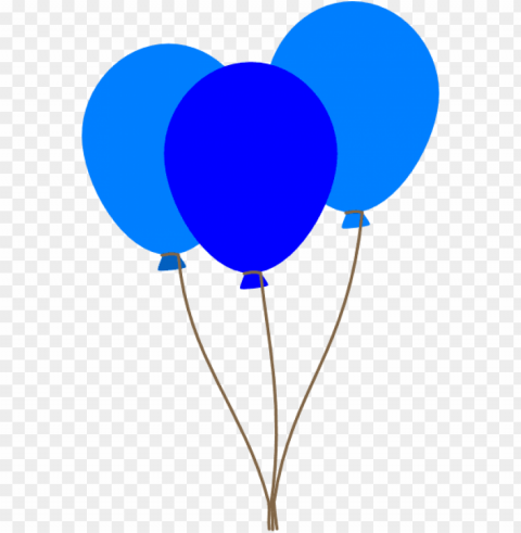 blue balloon clipart - 3 balloons clipart HighQuality Transparent PNG Isolated Art