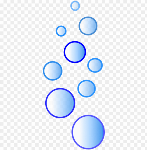 blue bubbles - cartoon water bubbles Clear background PNG graphics