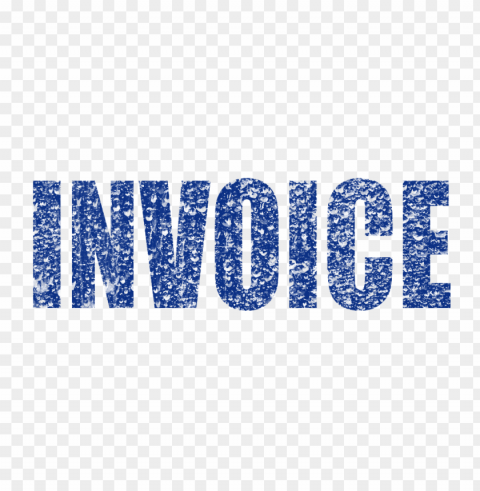 blue business invoice word stamp effect Isolated Graphic on Transparent PNG