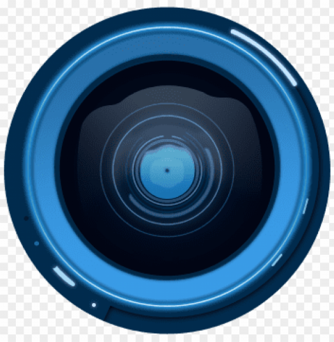 blue camera lens vector - circle PNG graphics with clear alpha channel selection