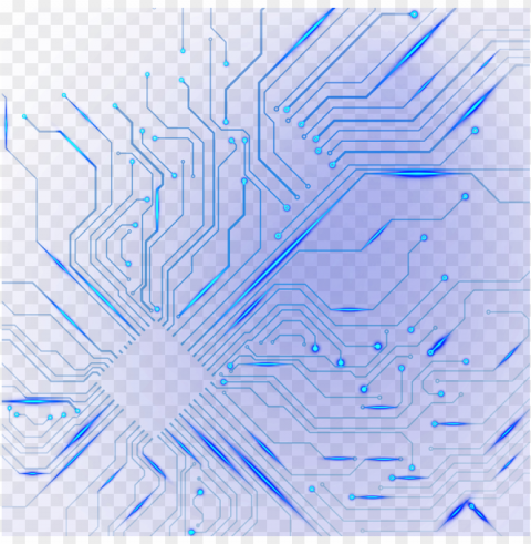 blue circuit board high tech electronic Isolated Icon in HighQuality Transparent PNG