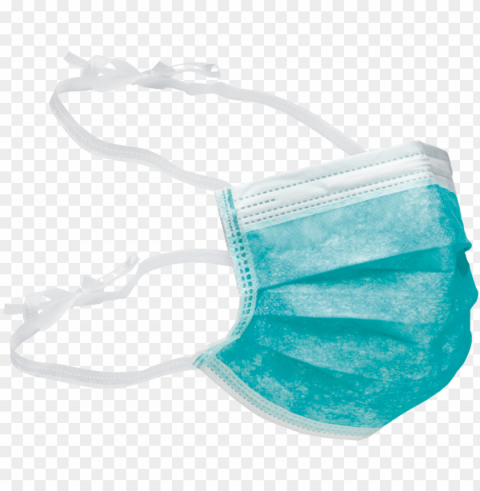 blue doctor mask Transparent Background PNG Isolated Graphic