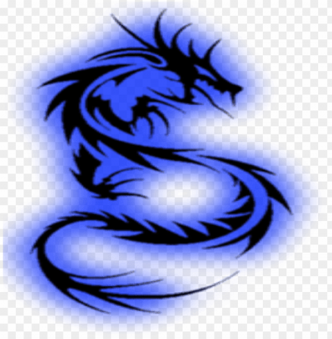 blue dragon clipart transparent - red and blue dragon logo PNG picture
