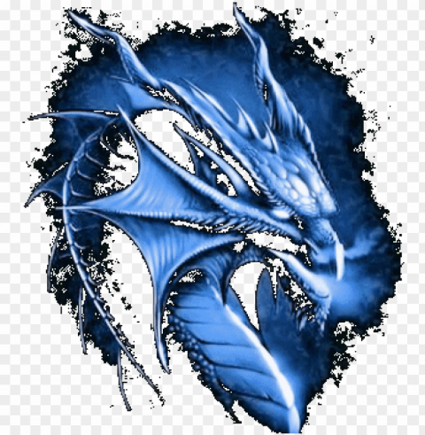 blue dragon - logo dragon blue Transparent PNG artworks for creativity