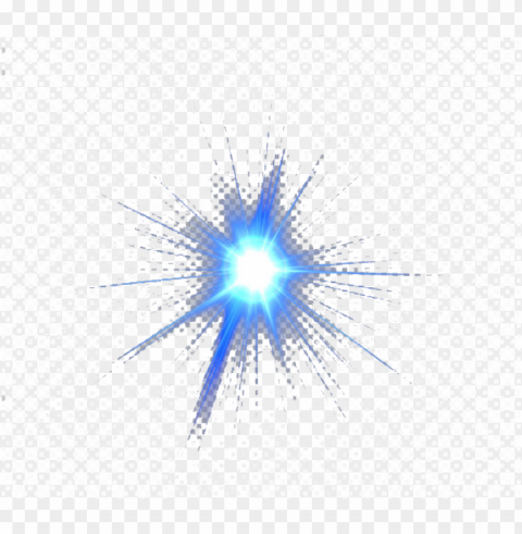 blue electric light collision effect Isolated Icon on Transparent PNG