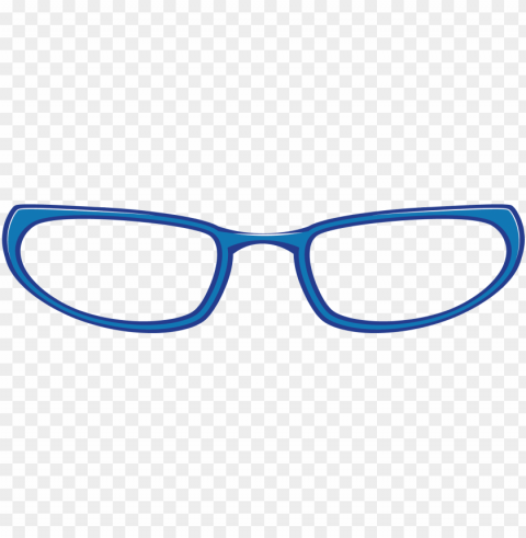 blue eyeglasses PNG files with transparent backdrop complete bundle