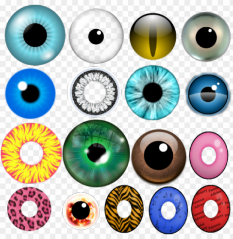 blue eyes clipart google eyes - eye texture Transparent Background Isolated PNG Art