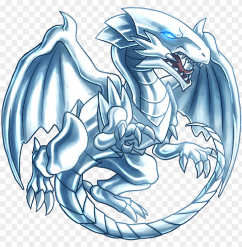 blue-eyes white dragon - blue eyes white drago PNG for online use