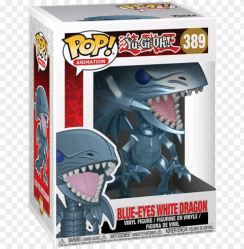blue eyes white dragon funko pop Isolated Object on HighQuality Transparent PNG