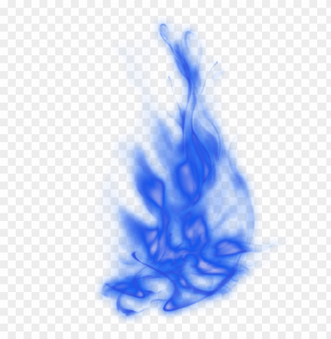 blue fire effect Clean Background Isolated PNG Graphic