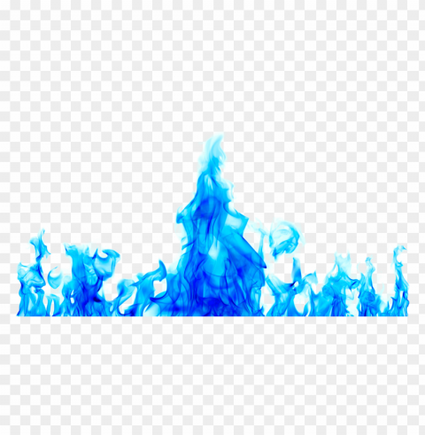 blue fire effect Clear Background PNG Isolated Design Element